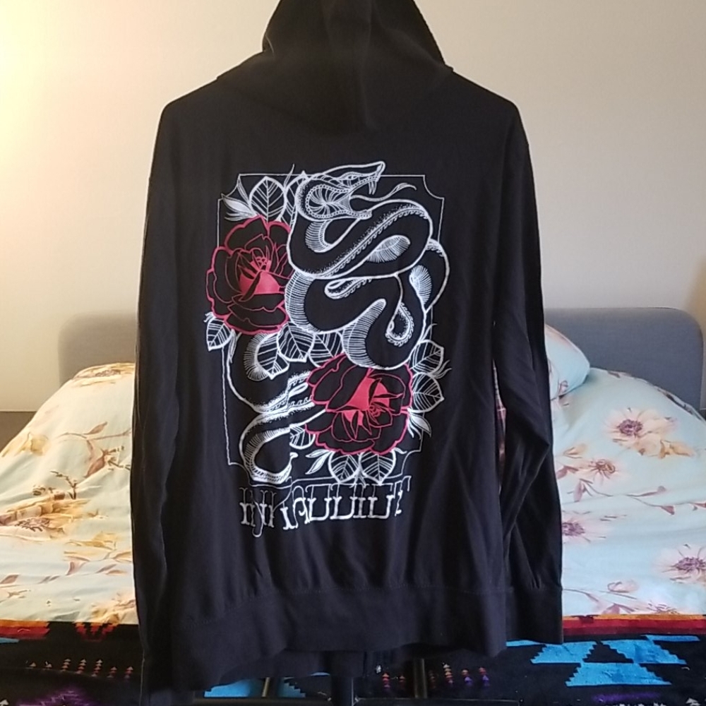 Ink Addict hoodie, zipper sweater
